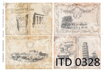 Decoupage paper ITD D0328M