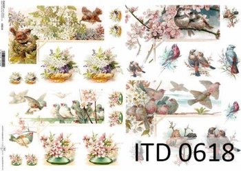 Decoupage paper ITD D0618