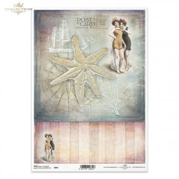 Papel de arroz para decoupage R0947