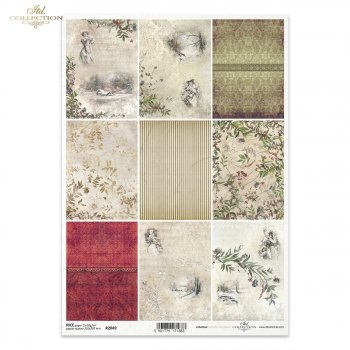 Papel de arroz para decoupage R2049