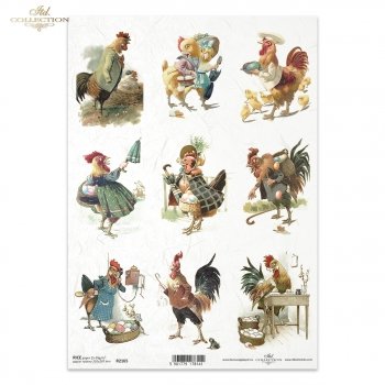 Papel de arroz para decoupage R2165