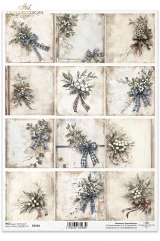 Papel de arroz para decoupage R2664