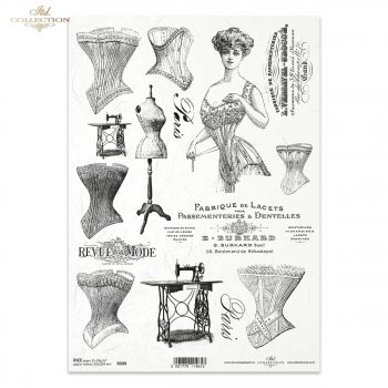 Papel de arroz para decoupage R0509