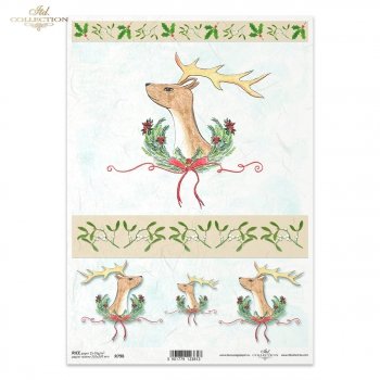 Papel de arroz para decoupage R0798
