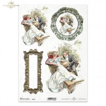 Papel de arroz para decoupage R1051