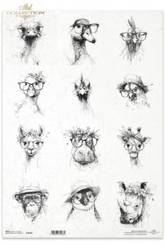 Papel de arroz decoupage A3 R1636L