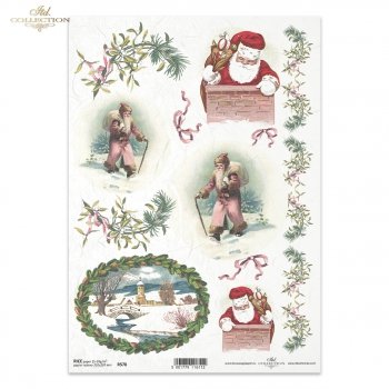 Papel de arroz para decoupage R0578