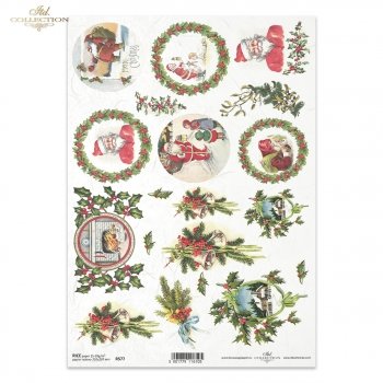 Papel de arroz para decoupage R0577