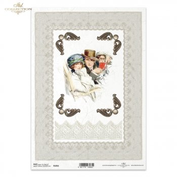 Papel de arroz para decoupage R1056