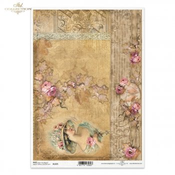 Papel de arroz para decoupage R1325