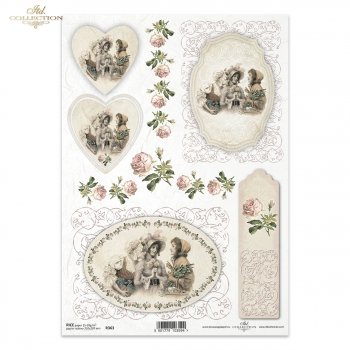 Papel de arroz para decoupage R0363