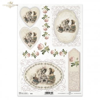 Papel de arroz para decoupage R0363