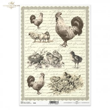 Papel de arroz para decoupage R0268