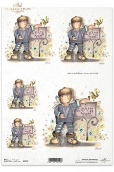Papel de arroz para decoupage R0159