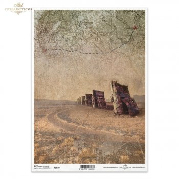 Papel de arroz para decoupage R1910