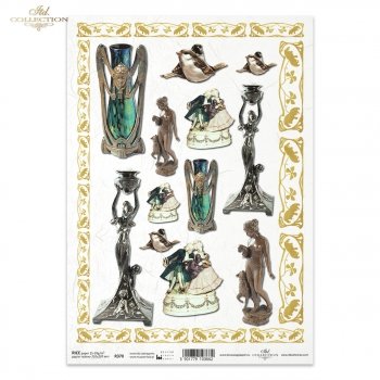 Papel de arroz para decoupage R0370