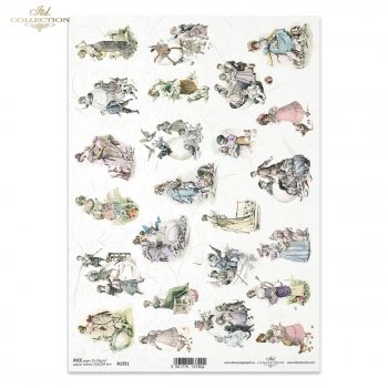 Papel de arroz para decoupage R1331