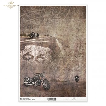 Papel de arroz para decoupage R1911