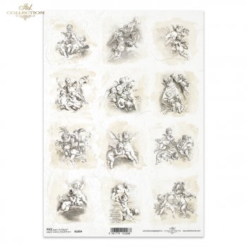 Papel de arroz para decoupage R1694