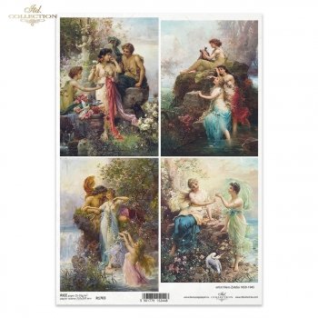 Papel de arroz para decoupage R1703