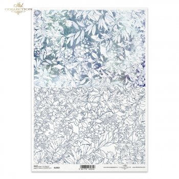 Papel de arroz para decoupage R1969