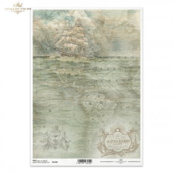 Papel de arroz para decoupage R1138