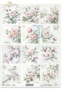 Papel de arroz para decoupage R2606
