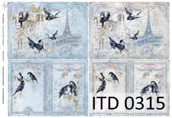 papel decoupage clásico D0315M