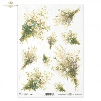 Papel de arroz para decoupage R0962