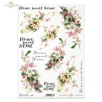 Papel de arroz para decoupage R0863