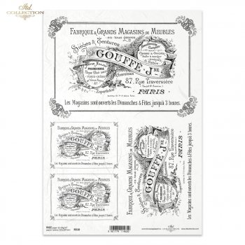 Papel de arroz para decoupage R0510