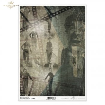 Papel de arroz para decoupage R1860