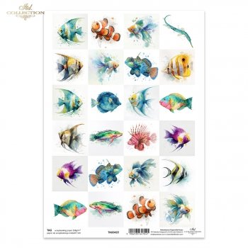 Tagi do scrapbooking (HS code 48025890) TAG0422