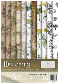 Zestaw kreatywny MS002 (HS code 48021000) Art Journal Herbarium