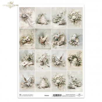 Tagi do scrapbooking (HS code 48025890) TAG0410