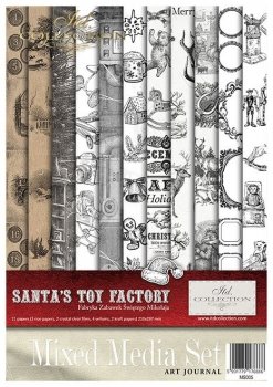 Zestaw kreatywny MS005 (HS code 48021000) Santa's Toy Factory