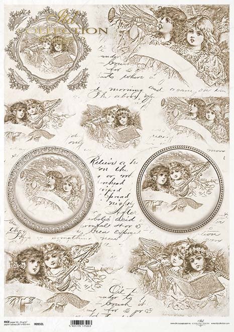 Vintage Angels - vintage anioły, ozdobne ramki, pismo*vintage angels, decorative frames, writing*Vintage Angels - Vintage-Engel, dekorative Rahmen, Schrift*Vintage Angels - ángeles vintage, marcos decorativos, escritura