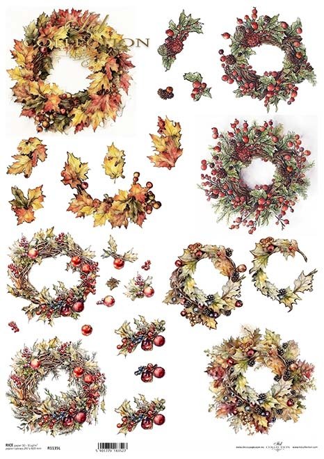 wieńce jesienne, jesień*autumn wreaths, autumn*Herbstkränze, Herbst*coronas de otoño, otoño