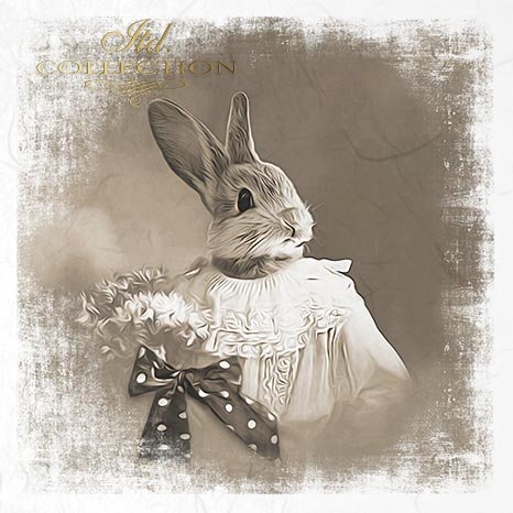 zwierzęta retro, zwierzęta w strojach, zoomorfizm, vintage,  króliki, zające, sielskie, sepia*retro animals, animals in costumes, zoomorphism, vintage, rabbits, hares, idyllic, sepia