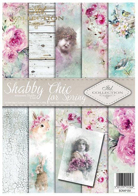 Papiery do scrapbookingu w zestawach - wiosenny Shabby Chic * Kits of scrapbooking papers - Shabby Chic for Spring