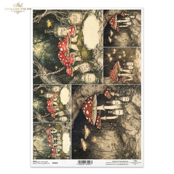 mroczny las, grzyby, muchomory, baśniowy krajobraz, ciemny las*dark forest, mushrooms, toadstools, fairytale landscape, dark forest*dunkler Wald, Pilze, Fliegenpilze, Märchenlandschaft, dunkler Wald*bosque oscuro, setas, seta, paisaje de cuento, bosque os