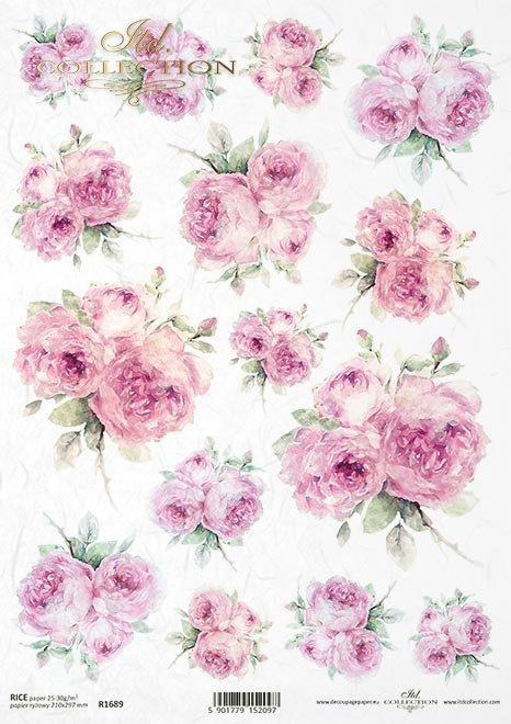 Shabby chic, malowane róże, kwiaty, róża, Vintage*Shabby chic, painted roses, flowers, rose, Vintage