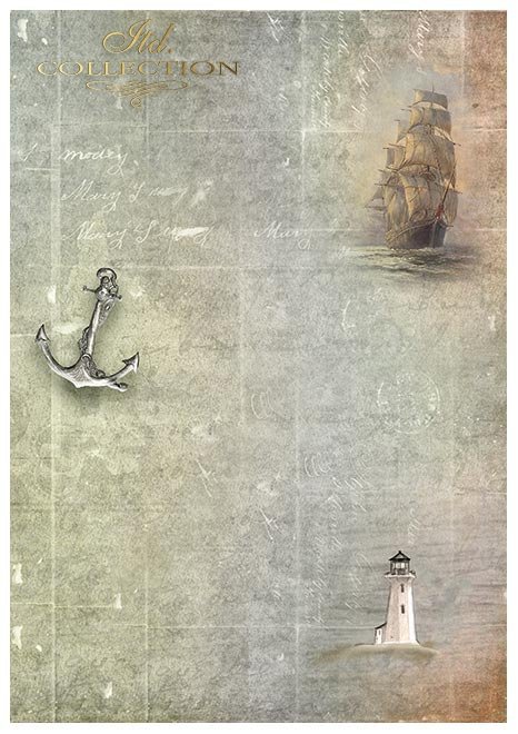 Papiery do scrapbookingu w zestawach - Morska ekspedycja * Scrapbooking papers in sets - Nautical expedition