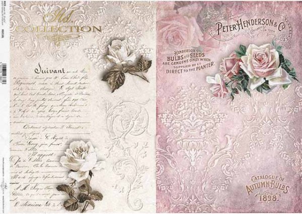 Papel decoupage flores, rosas, decoraciones, inscripciones*Бумага декупаж цветы, розы, декоры, надписи*Papier Decoupage Blumen, Rosen, Dekore, Inschriften