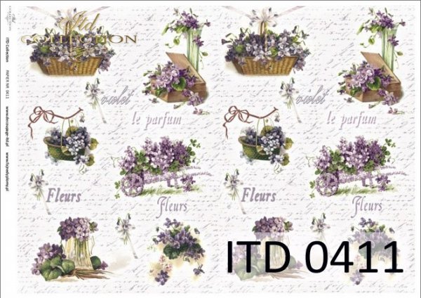 бумага для декупажа классическая D0411