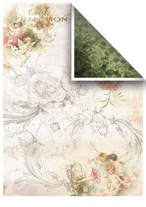 Papiery do scrapbookingu w zestawach - francuskie dziewczyny * Papers for scrapbooking in sets - French girls