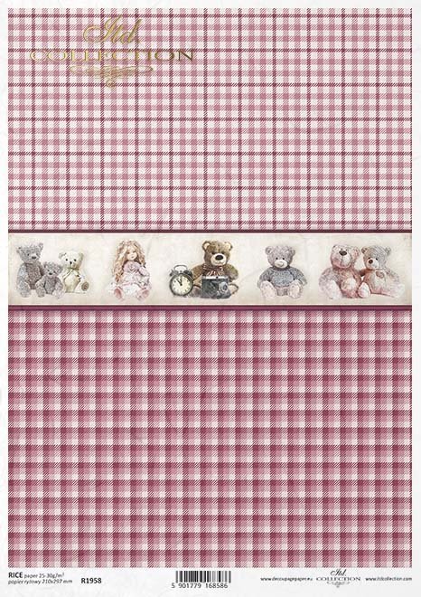 różowa kratka, zabawki, maskotki, misie*pink check, toys, mascots, teddy bears* rosa Karo, Spielzeug, Maskottchen, Teddybären*cheque rosa, juguetes, mascotas, osos de peluche