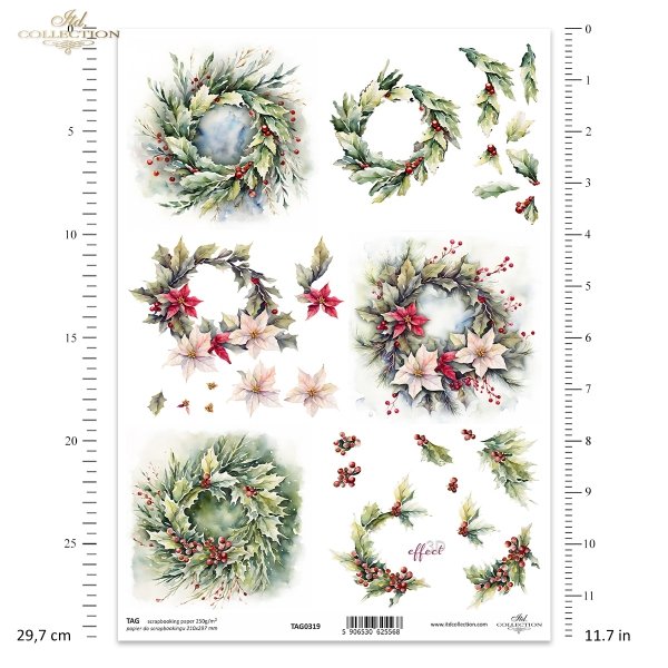 zimowe wianki*winter garlands*Wintergirlanden*guirnaldas de invierno