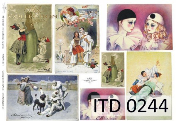 Papier für Serviettentechnik und Decoupage D0244M