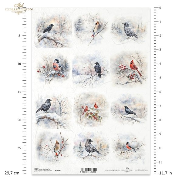 Reispapier für Serviettentechnik und Decoupage R2490